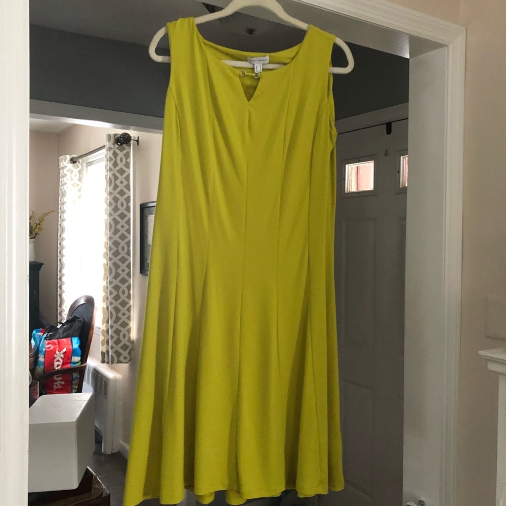 Lime Green Susan Graver Sleeveless Dress